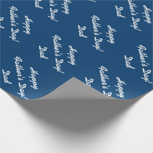 Father's Day wrapping paper for dad   Navy blue