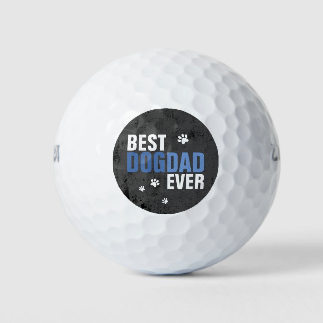 Father's Doggie Day Blue Golf Balls (Front)