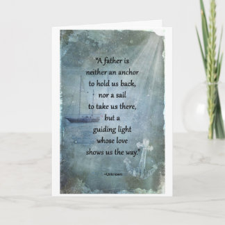 Father's Guiding Light greeting card