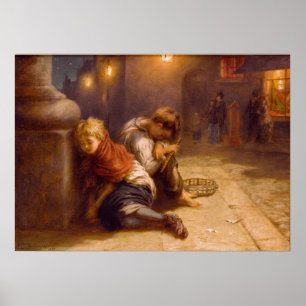 Fatigued Minstrels (1883) ~Augustus Edwin Mulread Poster