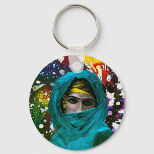 Fatima by Michael Moffa Keychain