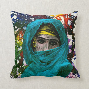 Fatima by Michael Moffa Throw Pillow