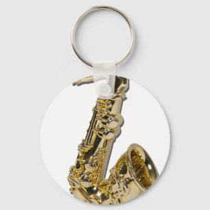 FatSaxophone040311 Keychain