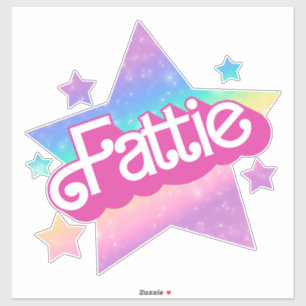 Fattie Plus Size Rainbow Retro 90's Nostalgia Star