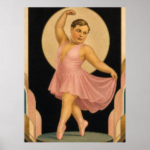 "Fatty" Arbuckle, an American silent film actor Poster
