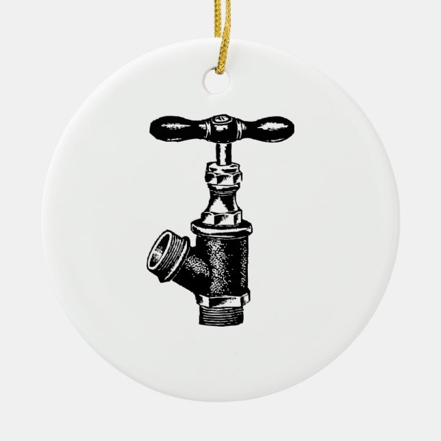 Faucet Ceramic Ornament (Front)