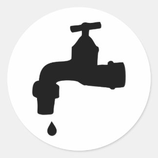Faucet Classic Round Sticker