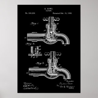 Faucet Patent Poster