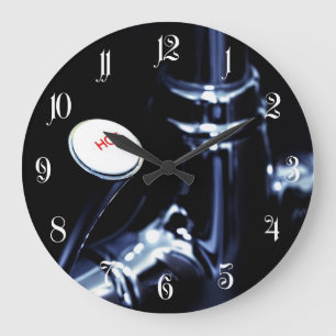 Faucet's handle lever large clock