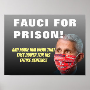 Fauci For Prison - Anti Anthony Fauci Poster