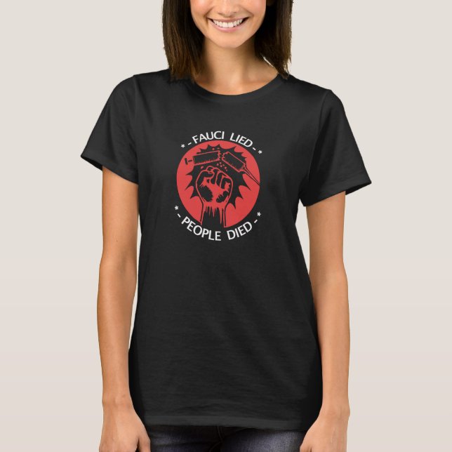 Fauci Lied Women's T-Shirt (Dark) (Front)