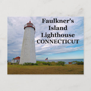 Faulkner's Island Lighthouse, Connecticut Postcard