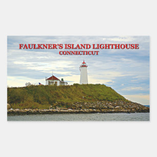Faulkners Island Lighthouse, Connecticut Sticker