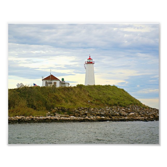 Faulners Island Lighthouse, CT Photo Print (Devant)