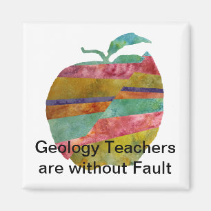 Fault line Apple Magnet