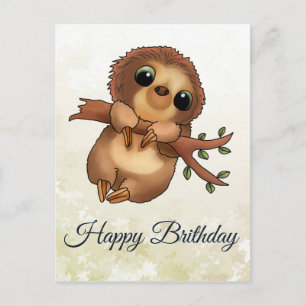 Faultier Postcard