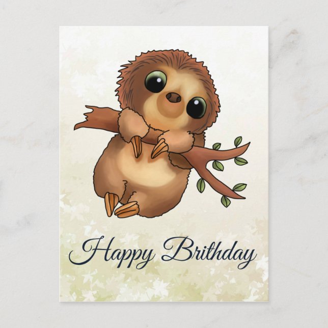 Faultier Postcard (Front)