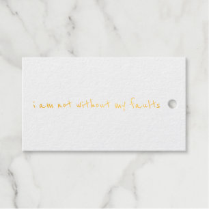 Faults Foil Gift Tag