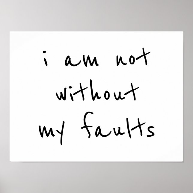 Faults Poster (Front)