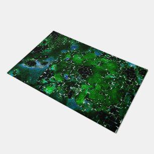 Faulty mosaic of water plant lagoon night photo    doormat