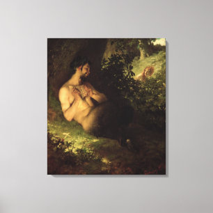 Faun and Nymph, 1868 Canvas Print