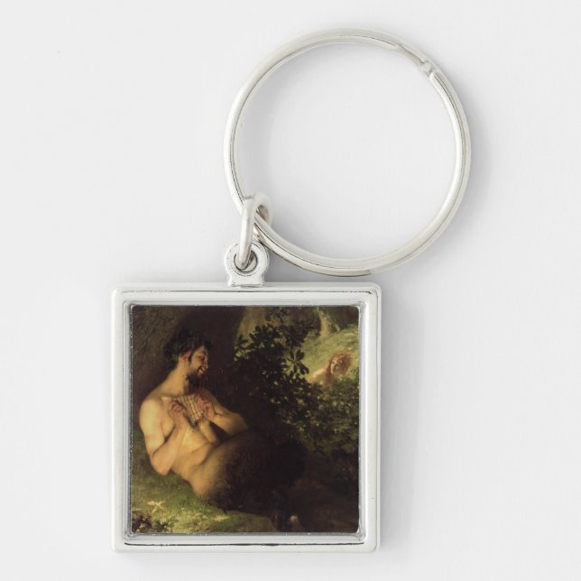 Faun and Nymph, 1868 Keychain (Front)