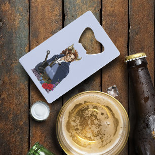 Faun Horned Fae Fantasy Credit Card Bottle Opener