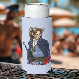 Faun Horned Fae Fantasy Seltzer Can Cooler