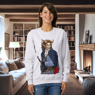 Faun Horned Fae Fantasy Sweatshirt