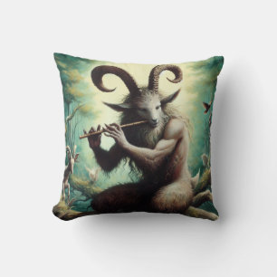 Faun - Pan Throw Pillow