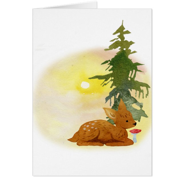Faune de la forêt d'aquarelles (Devant)