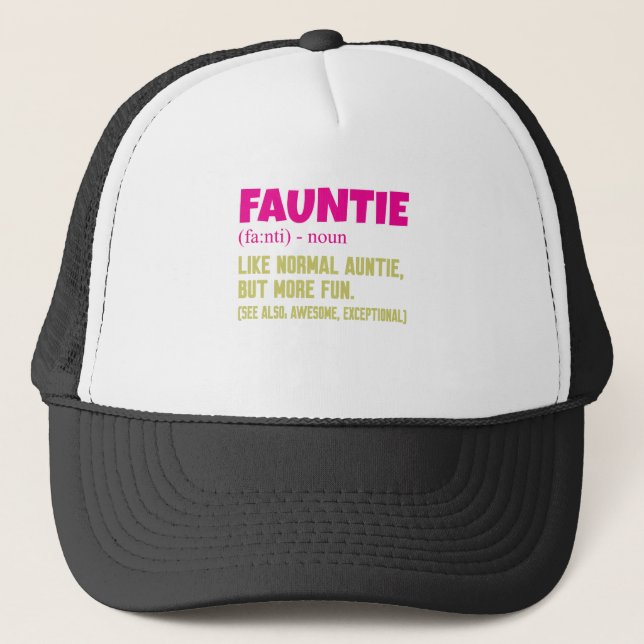 Fauntie auntie trucker hat (Front)