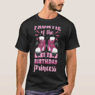 Fauntie of the Birthday Princess Roller Skates Ska T-Shirt