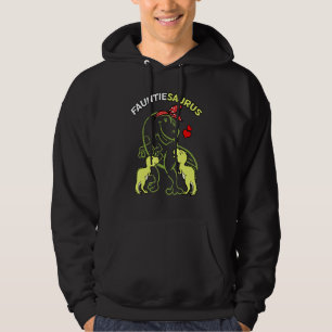 Fauntiesaurus Fauntie 2 Kids Dinosaur Aunt Uncle D Hoodie
