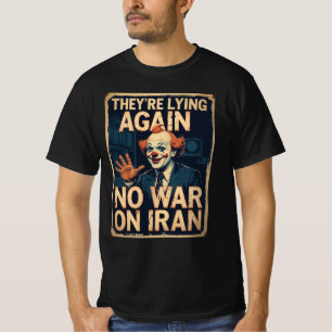 Fausse Actualité Pas De Guerre Iran T-Shirt De Pro