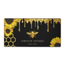 fausse parties scintillant abeille et tournesol