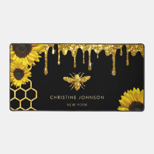 fausse parties scintillant abeille et tournesol