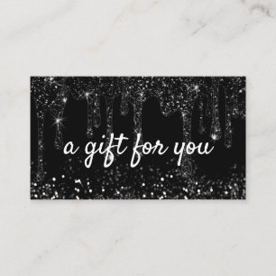 fausse parties scintillant noire gouttes carte cad