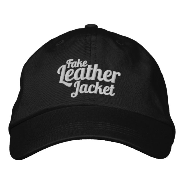Fausse veste en cuir - casquette (Devant)