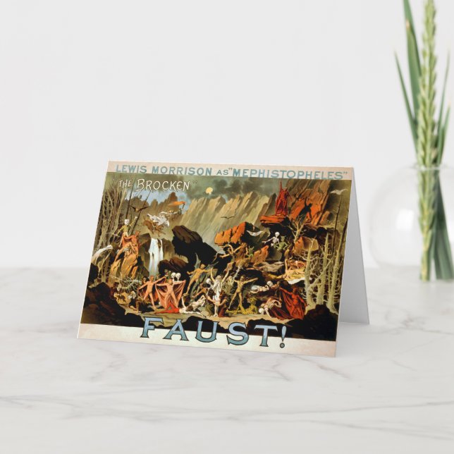 Faust 1887 - Greeting Card (Front)