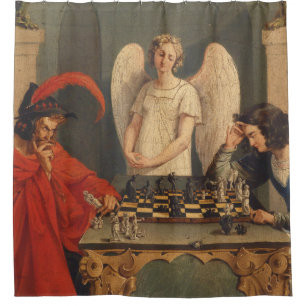 Faust And Mephistopheles Playing Chess