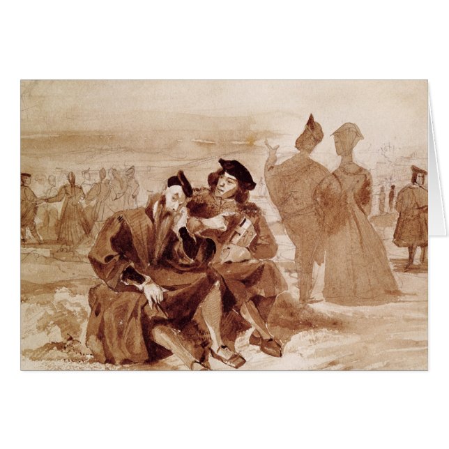 Faust and Wagner in conversation in (Front Horizontal)