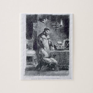 Faust in his Study, from Goethe's Faust, 1828, (il Jigsaw Puzzle