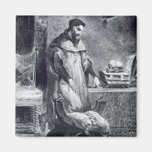 Faust in his Study, from Goethe's Faust, 1828, (il Magnet