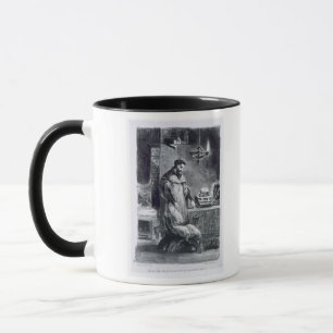 Faust in his Study, from Goethe's Faust, 1828, (il Mug