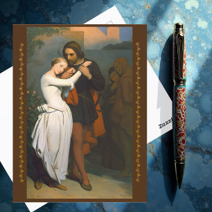 Faust & Marguerite In The Garden by A. Scheffer Postcard