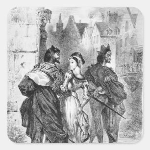 Faust meeting Marguerite Square Sticker