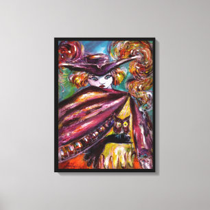 FAUST / Mysterious Mask with Tricorn and Owl Canvas Print