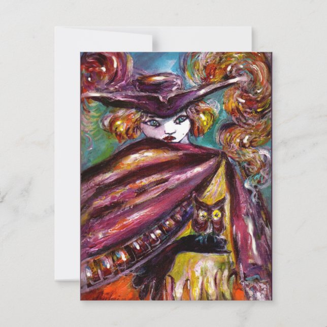 FAUST/ Mysterious Mask with Tricorn Costume Party Invitation (Front)