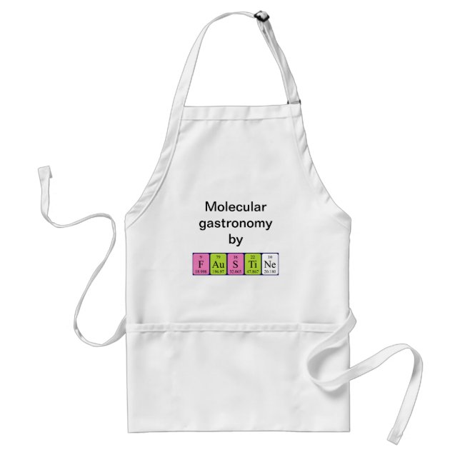Faustine periodic table name apron (Front)